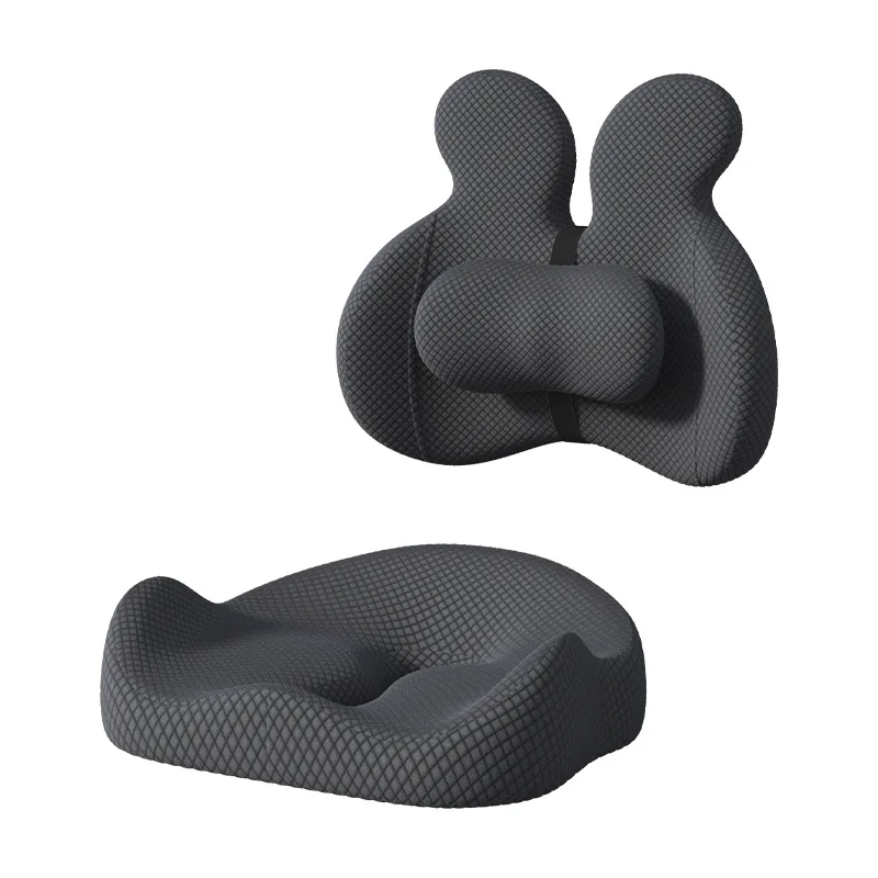 Ergonomisches Sitzkissen mit Rücken- & Lendenstütze