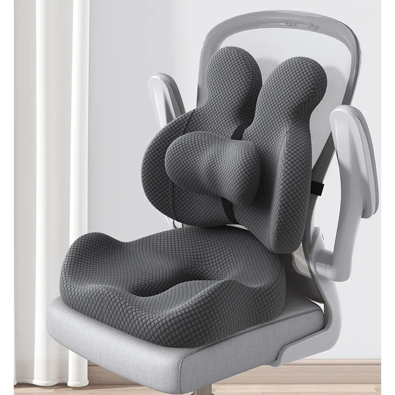 Ergonomisches Sitzkissen mit Rücken- & Lendenstütze