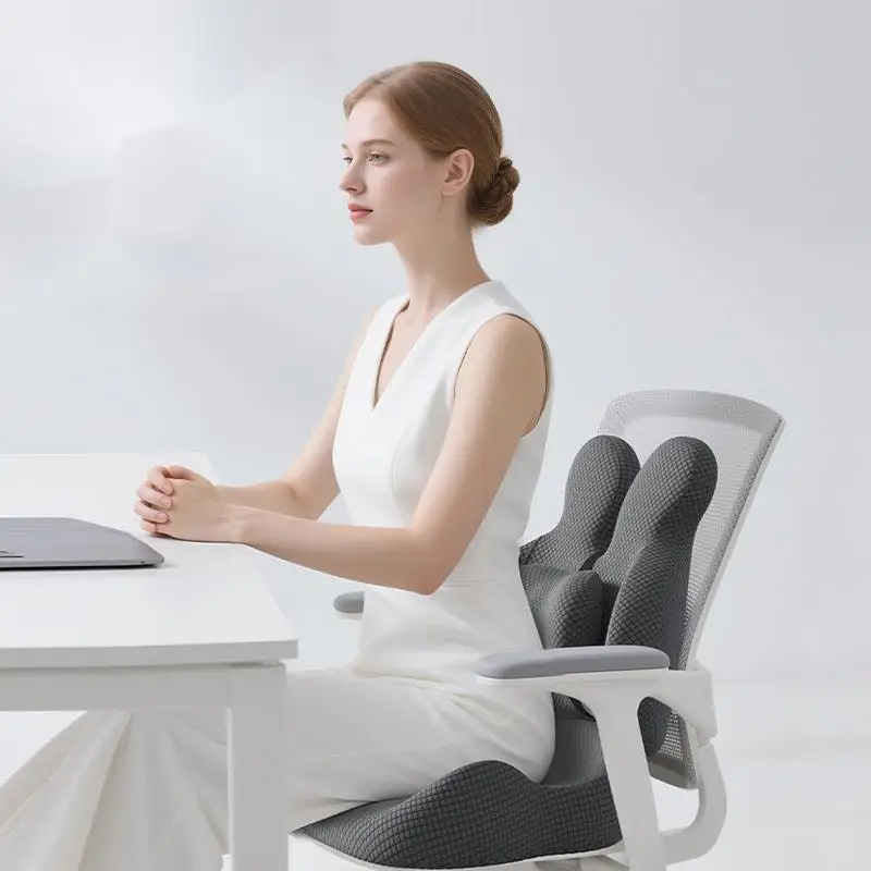 Ergonomisches Sitzkissen mit Rücken- & Lendenstütze