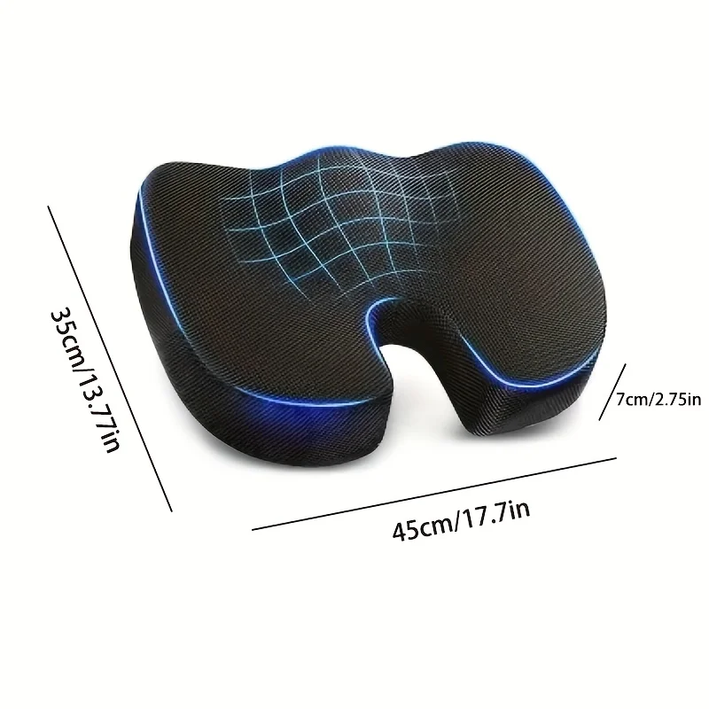Ergonomisches Sitzkissen für Büro & Auto – Memory Foam mit rutschfester Unterseite