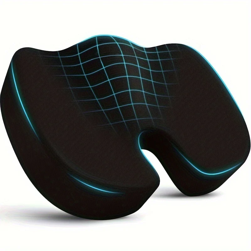 Ergonomisches Sitzkissen für Büro & Auto – Memory Foam mit rutschfester Unterseite