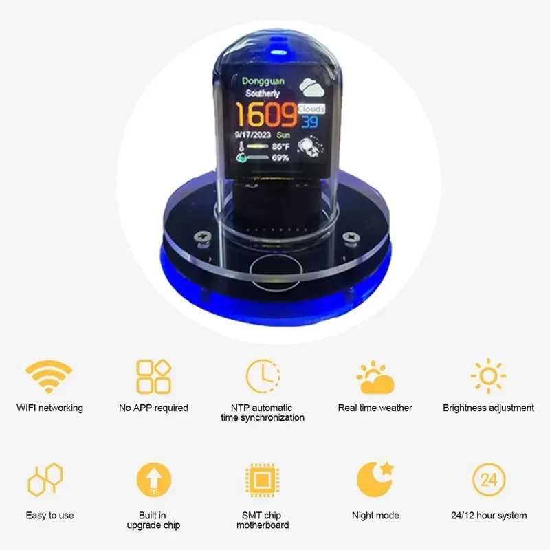 Nixie Tube Smart WiFi LED Tischuhr