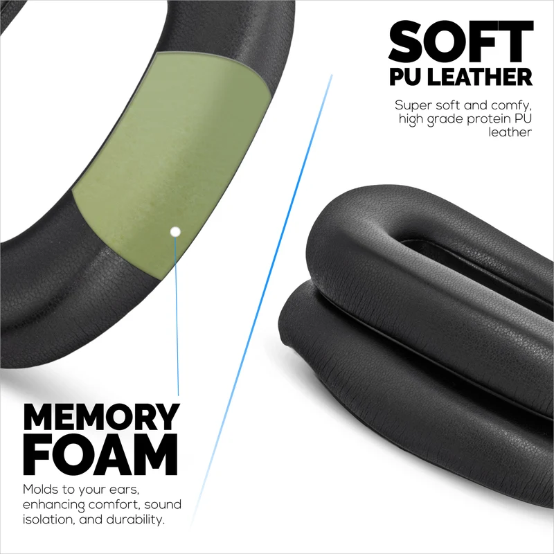 Ersatz-Ohrpolster für Logitech Astro A30 Headsets. Weiches PU-Leder mit hochwertigem Memory-Schaum für extra Komfort und Langlebigkeit.