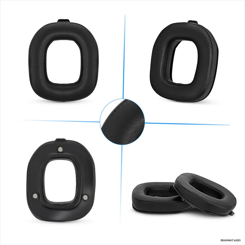 Pad Telinga Gantian untuk Fon Kepala Logitech Astro A50 GEN4, A50 GEN5 dan A50X. Kulit PU Lembut dengan Buih Memori Gred Tinggi