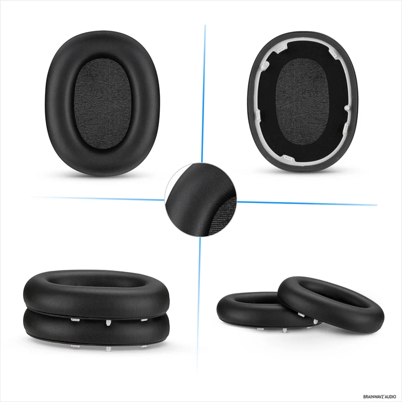 Pad Telinga Gantian untuk Fon Kepala Sony WH-1000XM6 - Kusyen Kulit Protein PU Lembut - East Install