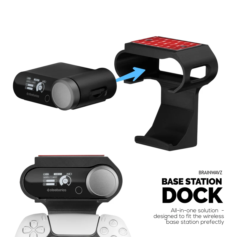 Untertischhalterung und Gamecontroller-Aufhänger für SteelSeries Arctis Nova Pro Wireless, Nova Pro Omni und Nova Elite Basisstation