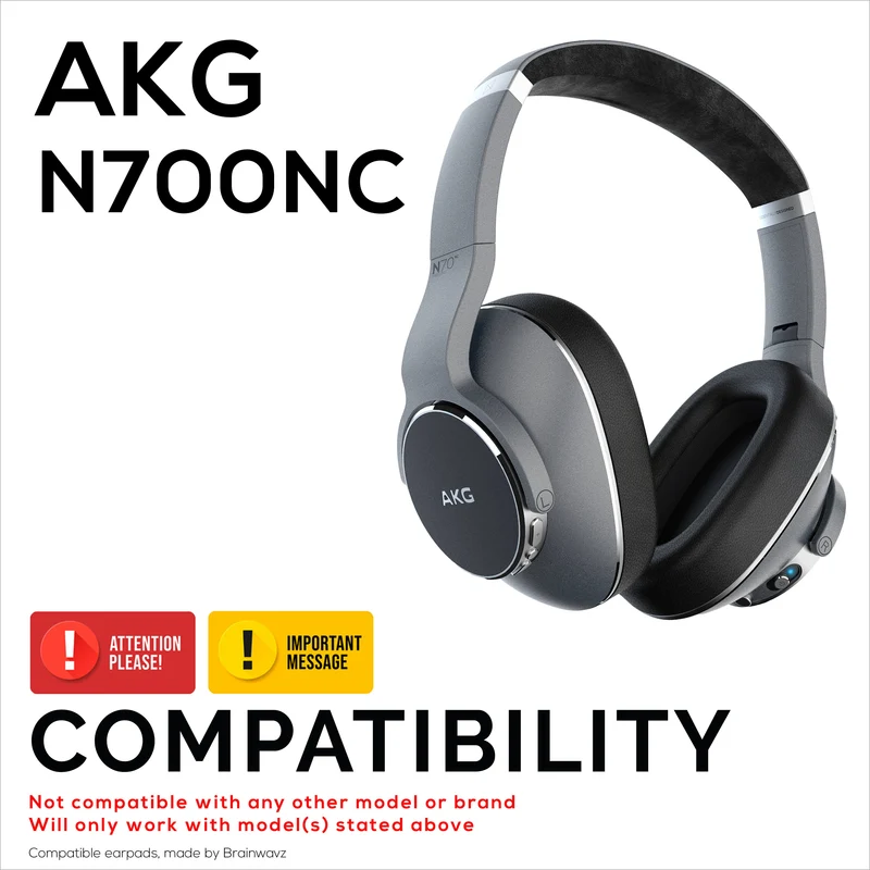 Ersatz-Ohrpolster für AKG N700NC-Kopfhörer – weiches PU-Leder und Memory-Schaum