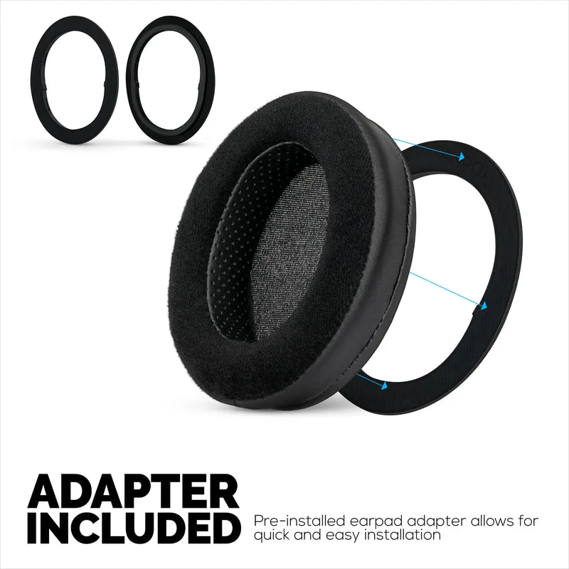 Hybrid-Ohrpolster für Steelseries Arctis Nova Pro Wireless, Nova Pro Omni & Nova Elite Kopfhörer – Memory-Schaum mit Velours- und PU-Lederbezug