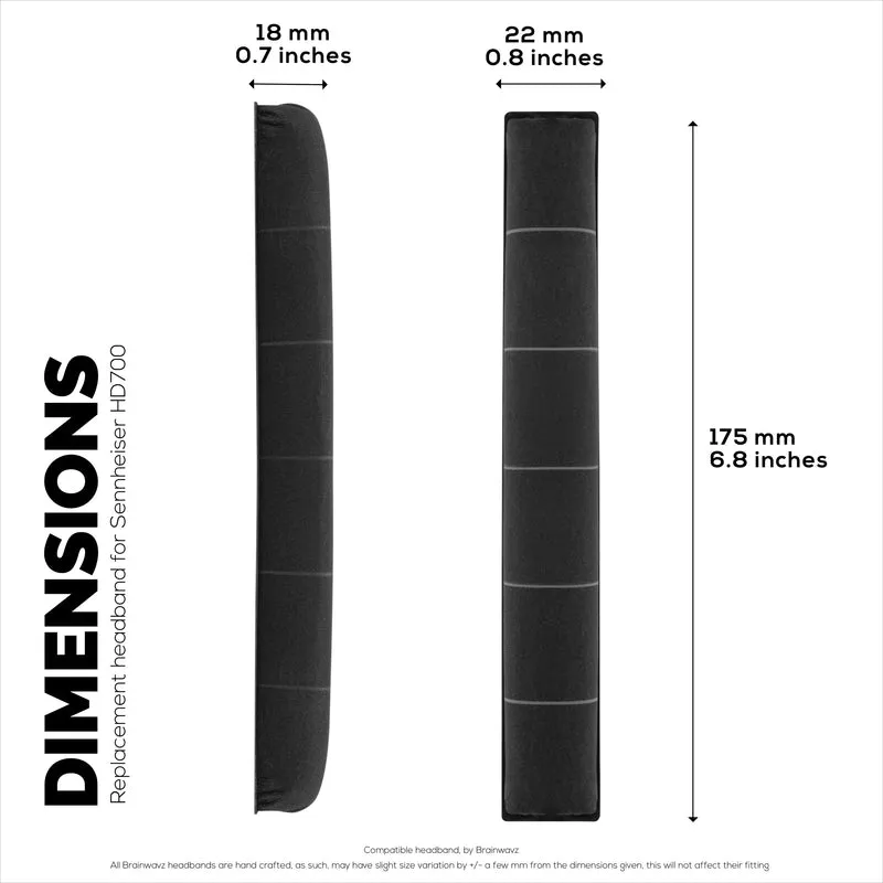 Ganti Kepala untuk Fon Kepala SENNHEISER HD700 - Kulit PU Lembut & Pad Kusyen Busa Memori