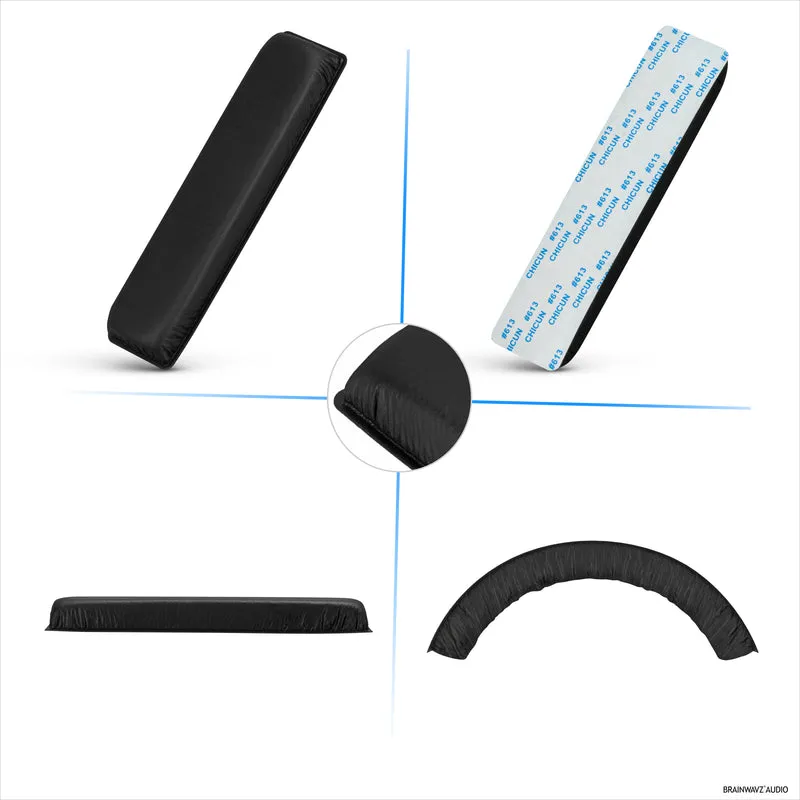 Ganti Kepala untuk Fon Kepala SENNHEISER HD201, HD180, HD201S & HD206 - Pad Kusyen Kulit & Buih