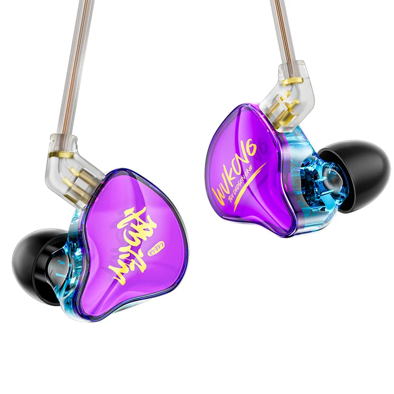 【KBEAR K01 Wukong PRO】 HiFi Gaming Earbuds – 10mm Dual-Magnetic Driver, Spatial Audio for FPS, 3.5mm Wired IEMs with Noise Isolation & Ergonomic Fit