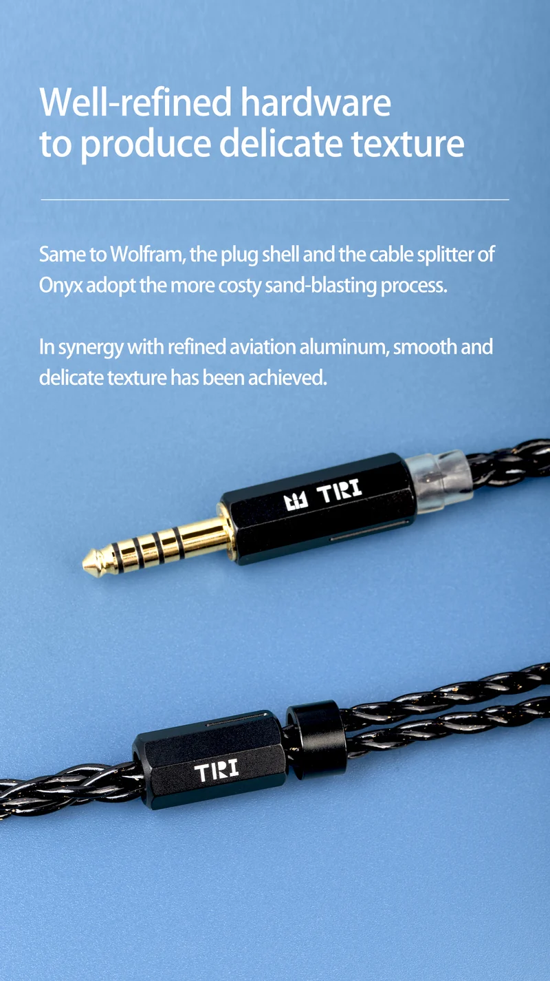 【TRI Onyx——Clearance】 6 Cores 6N Single Crystal Copper Silver-Plated Cable