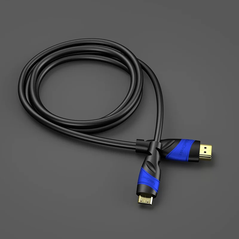 Mini HDMI Kabel - Adapterkabel HDMI 2.0 mit 4K, 4K@60HZ,1080p FullHD, UHD, 3D, Ethernet, ARC