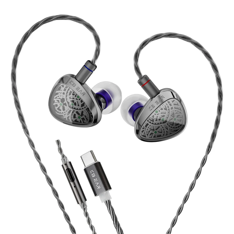 【KBEAR TB-X】 10mm CVD-Coated Carbon Fiber Diaphragm DD HiFi in-ear Earphones