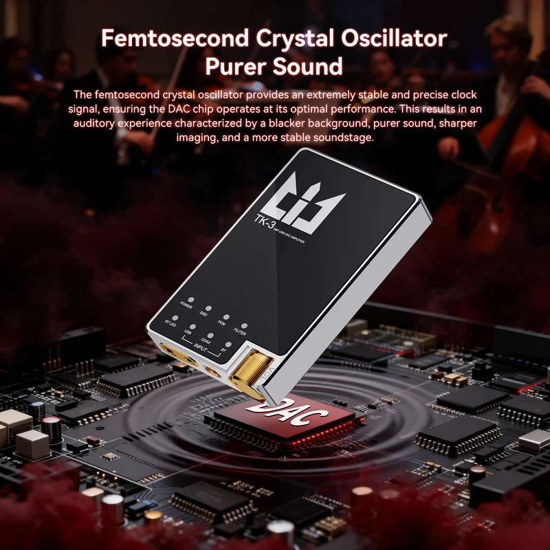 【TRI TK3】DAC/AMP Multi-functional Portable Audio DAC & Headphone Amplifier with USB/Bluetooth/Coaxial SPDIF Inputs