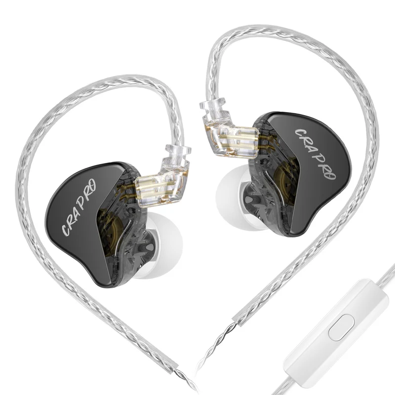 【CCA CRA PRO】Ultra-Thin DLC Diaphragm Dynamic Driver Gaming Earbuds, in Ear Monitor Headphones
