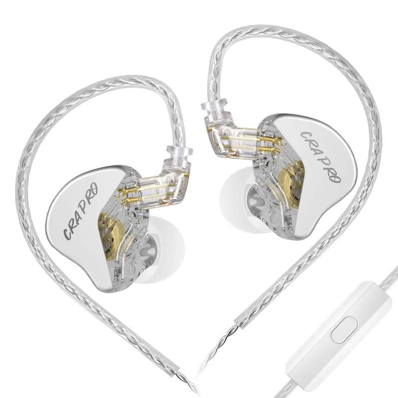【CCA CRA PRO】Ultra-Thin DLC Diaphragm Dynamic Driver Gaming Earbuds, in Ear Monitor Headphones