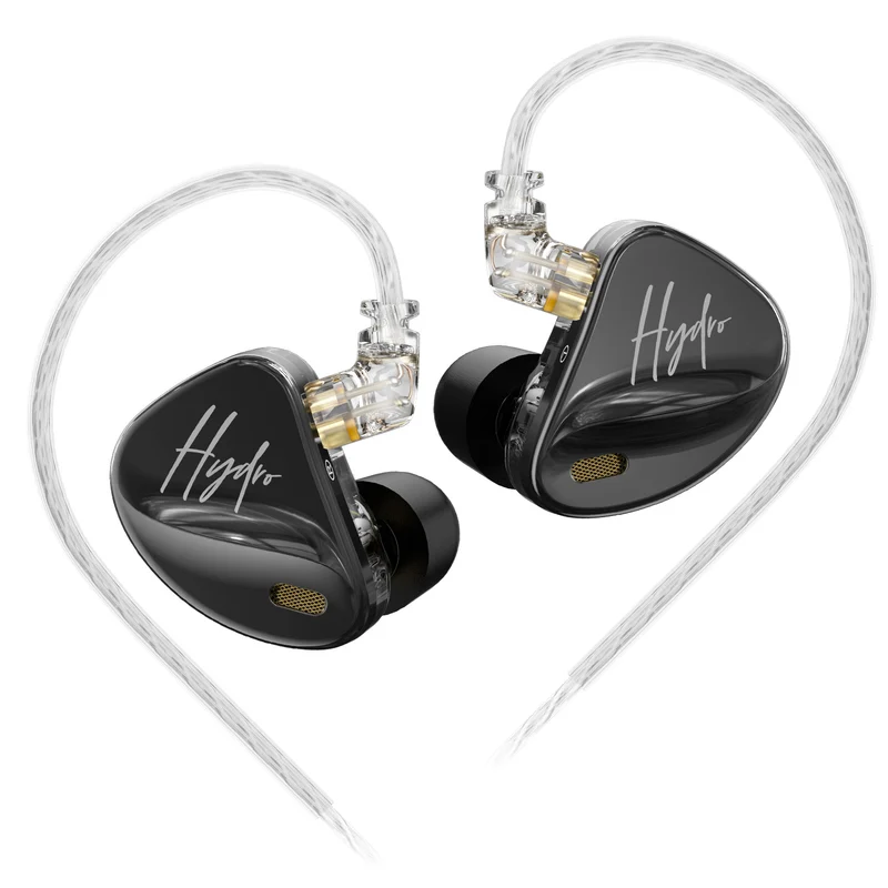 【CCA Hydro】2DD 8BA Hybrid Driver in Ear Monitor Headphones with 4 Tuning Switches, Gaming Earbuds