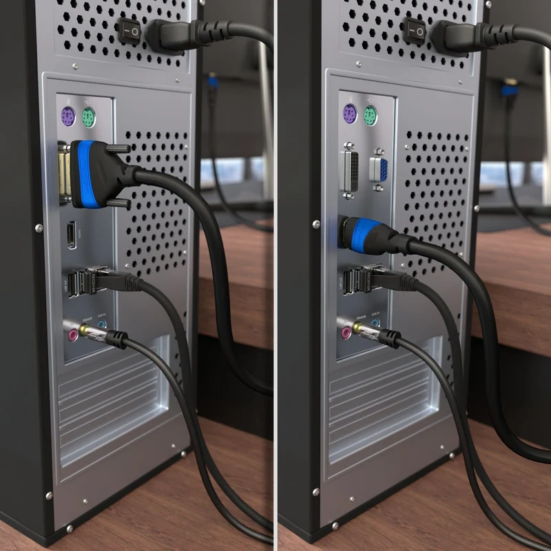 KabelDirekt HDMI-DVI-Adapterkabel – bi-direktional, DVI-D 24+1 - High Speed HDMI Kabel