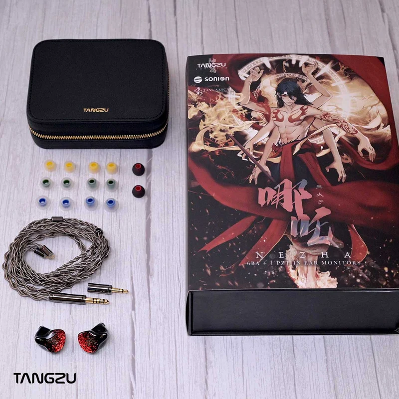 【Tangzu Nezha】6BA+1EST In Ear Monitors Multi-driver Wired Earbuds IEM, 3.5+4.4mm Cable
