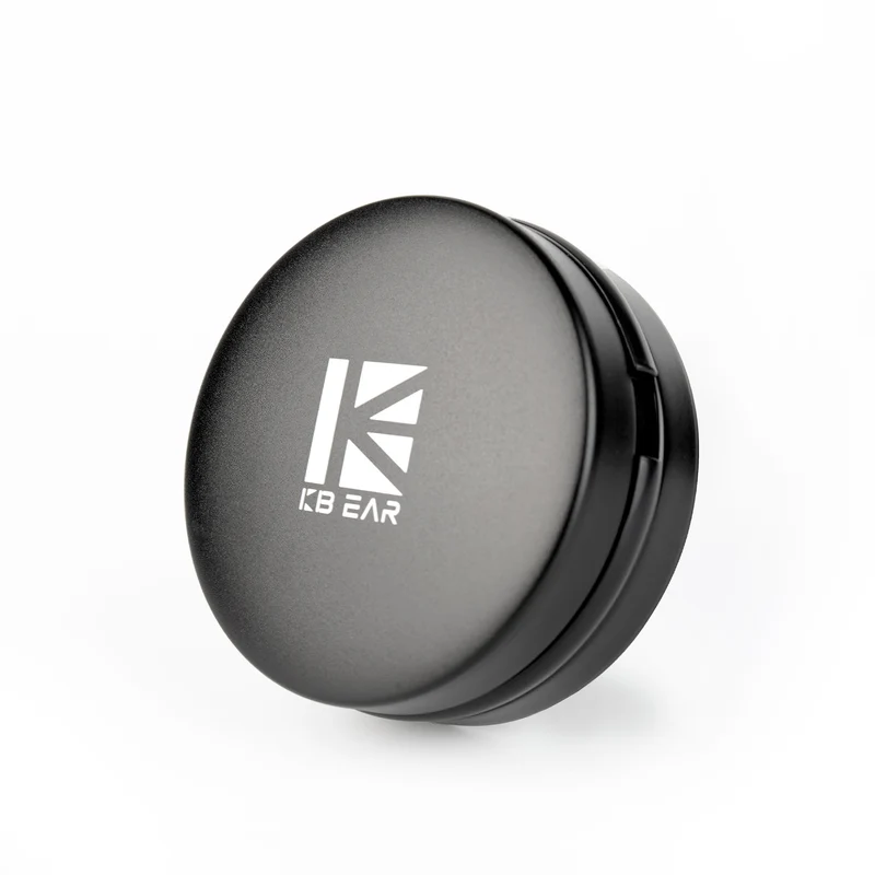 【KBEAR BP06】PU Large Zippered IEM Earphone Storage Case, Aluminum Alloy Material