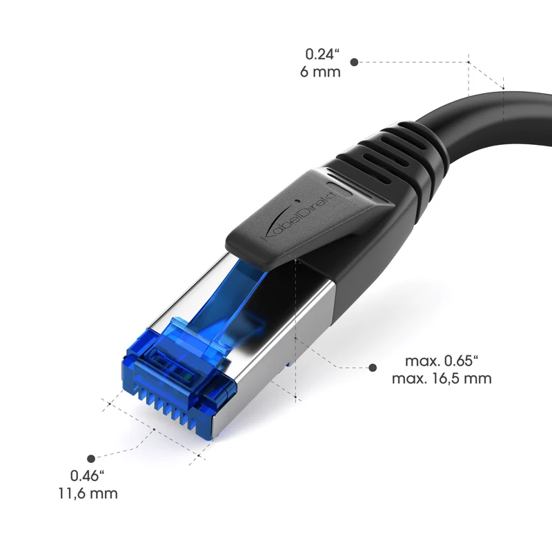 KabelDirekt Cat 7 Netzwerkkabel RJ45 – 10 Gigabit Ethernet, LAN & Patch Kabel
