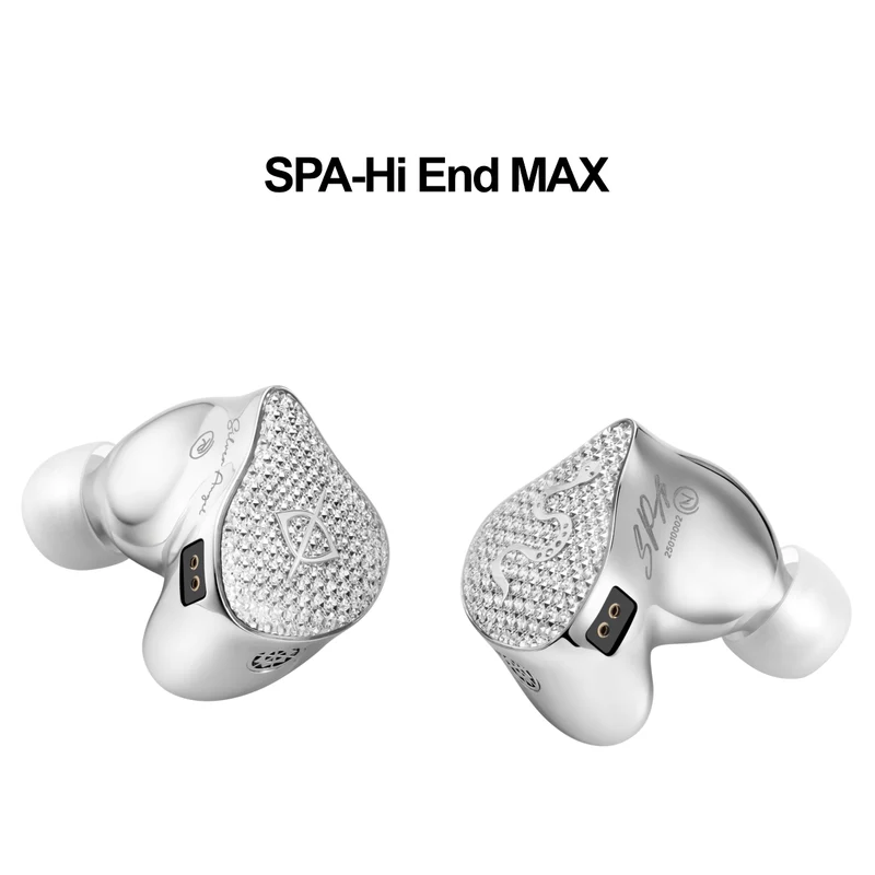 【EarAcoustic Audio SPA-Hi End MAX】11.4mm Titanium Gold Ball Top+Silicon Crystal Edge Composite Diaphragm DD IEM Headphones