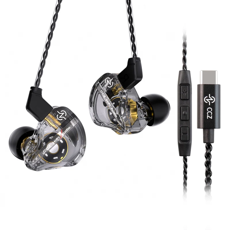 【CCZ DC01 Pro】10mm Dynamic Driver In Ear Monitor, Professional V-shape Tune