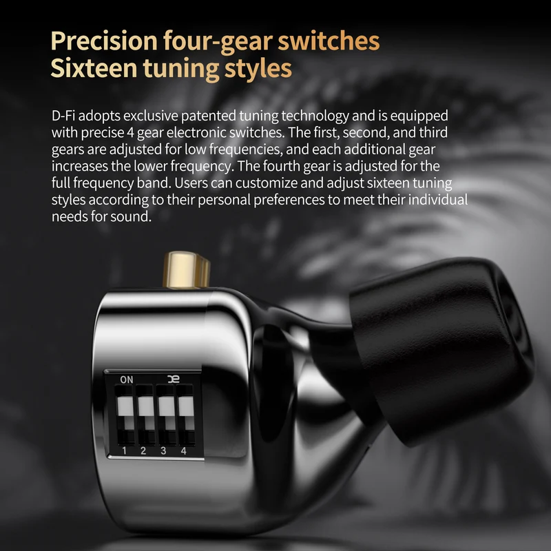 【KZ D-Fi】in Ear Monitor Headphone Dual Magnetic Circuit Dual Cavity Dynamic Wired Earbud HiFi IEM