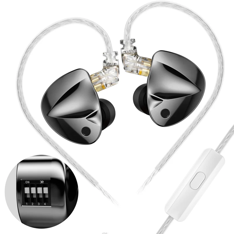 【KZ D-Fi】in Ear Monitor Headphone Dual Magnetic Circuit Dual Cavity Dynamic Wired Earbud HiFi IEM