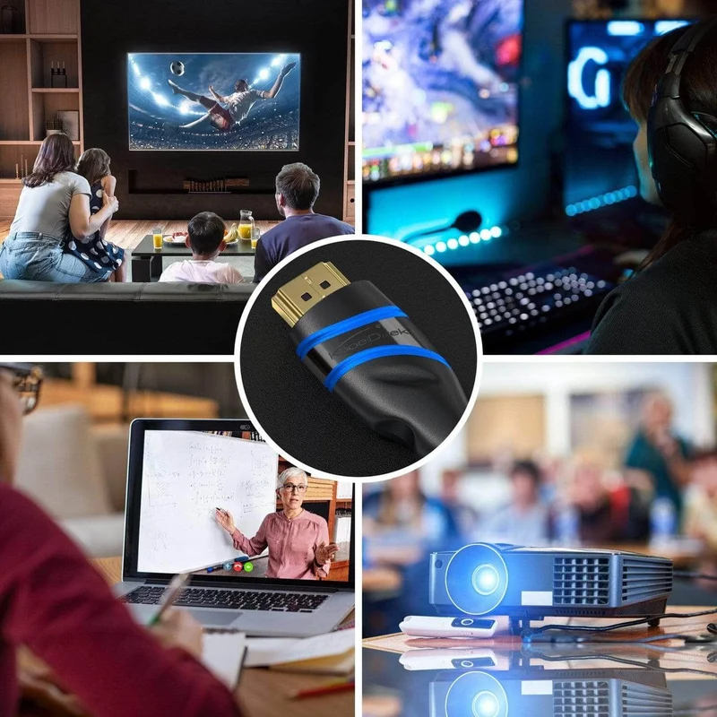 KabelDirekt 8K Ultra High Speed HDMI 2.1 Kabel – 48G, 8K@60Hz, offiziell getestet und lizenziert