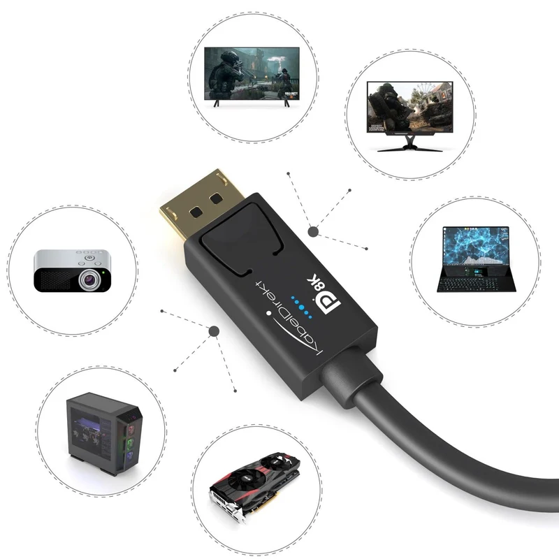 8K DisplayPort Kabel - VESA zertifiziert, DP 1.4