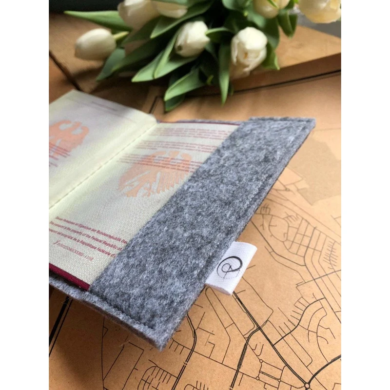 Reisepasshülle personalisiert | Monogramm | Passhülle mit Namen | Reisepass Hülle individuell