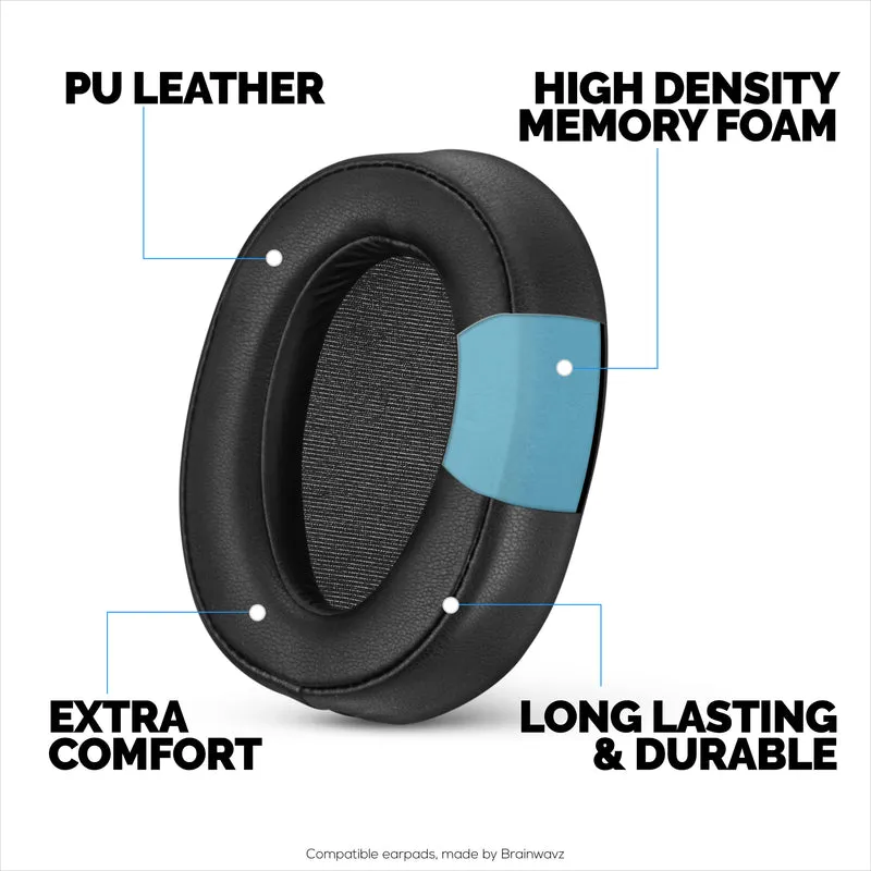 Ersatz-Ohrpolster für Sony WH-H900N und MDR-100ABN Kopfhörer, PU-Leder, Memory Foam