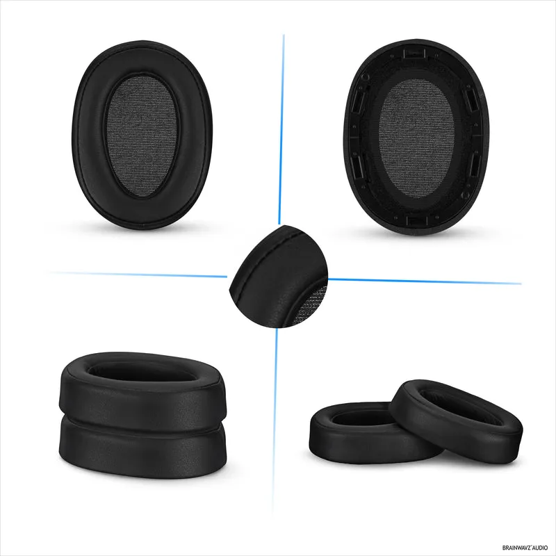Ersatz-Ohrpolster für Sony WH-H900N und MDR-100ABN Kopfhörer, PU-Leder, Memory Foam