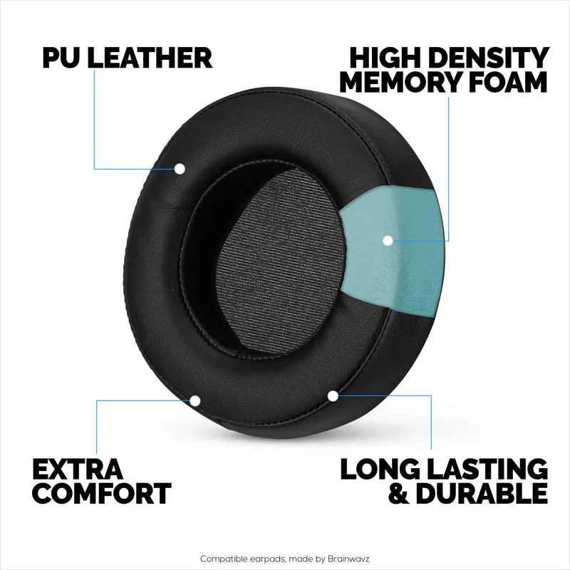 Ersatz-Ohrpolster für Razer MANO'WAR 7.1, PU-Leder, Memory Foam für zusätzlichen Komfort,