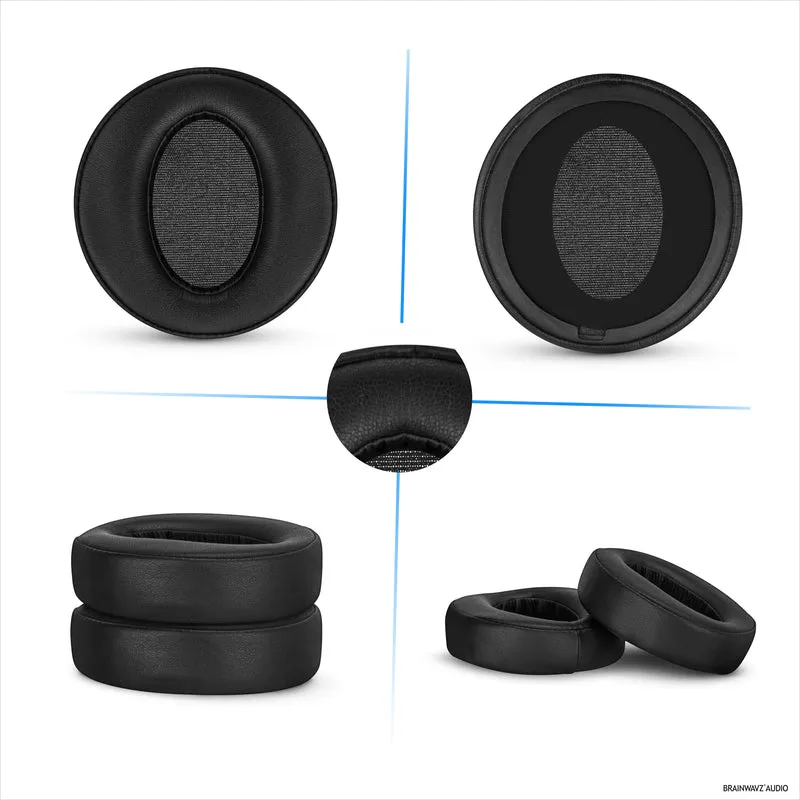 Pad Telinga Gantian untuk Fon Kepala Sony MDR-XB950BT, XB950N1, XB950B1, XB950AP & XB950/H, Kulit PU, Busa Memori