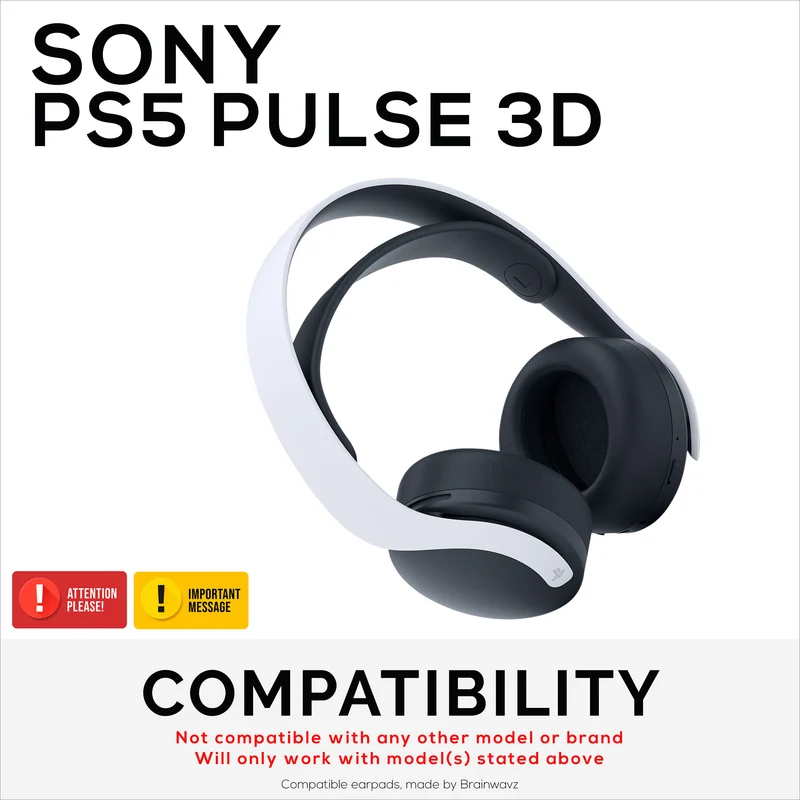 Hybrid-Ohrpolster für Sony PS5 PULSE 3D-Kopfhörer, kühles Gel, superweicher Stoff, PU-Leder und dicker Memory-Schaum