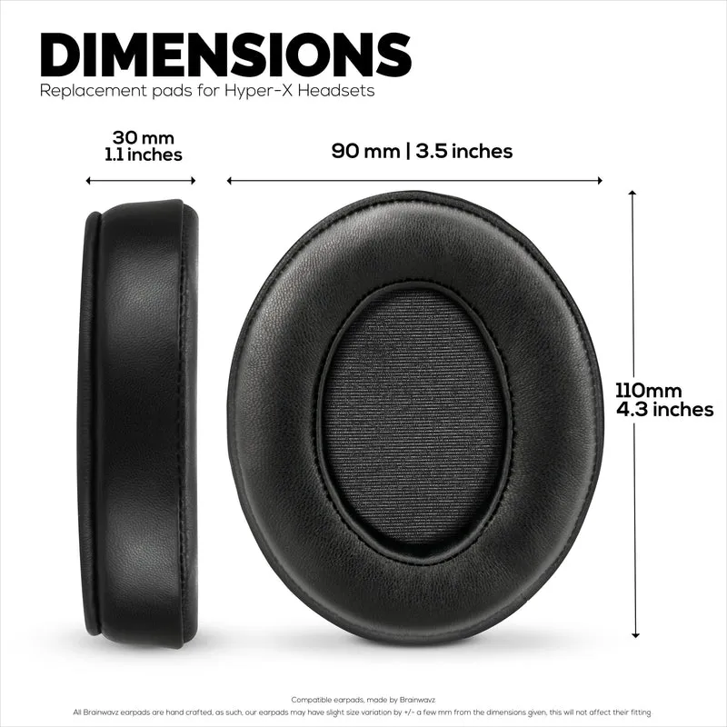 Ohrpolster aus Schaffell-Gel für HyperX Cloud 1, 2 Wireless, Core, Flight S, Alpha S Headsets und mehr, weiches Leder, kühlendes Gel, extra Komfort, strapazierfähig und langlebig