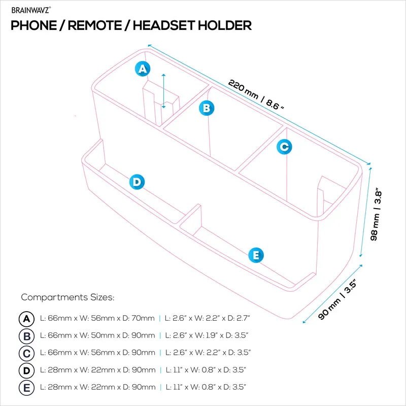 Alat Kawalan Jauh, Alat Tulis, Penyangkut Fon Kepala & Pemegang Telefon Kaki untuk Meja dan Meja, Mudah Dipasang, Pengapit Boleh Laras, Sesuai untuk Alat Kawalan Jauh Bersaiz Berbeza, Pen, Pensel, Alat dengar, Telefon & Banyak Lagi