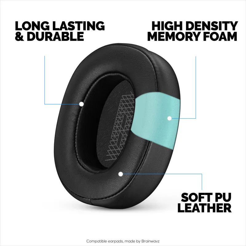 Pad Telinga Gantian untuk Fon Kepala JBL 500BT - Kusyen Telinga Kulit PU & Busa Memori