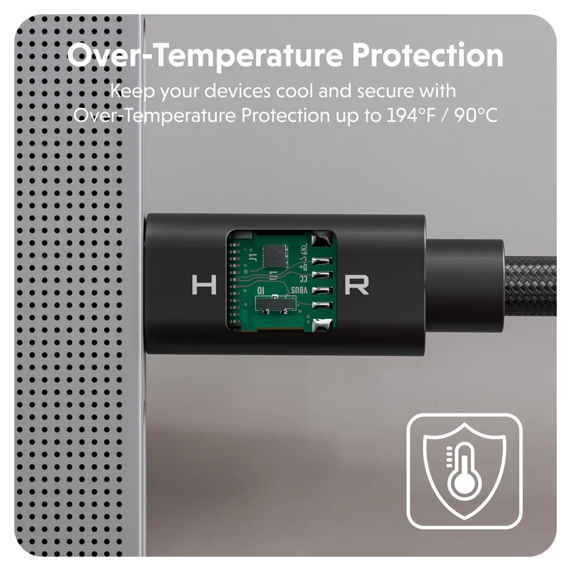 HyperDrive Next USB4 Typ-C Performance Kabel (1.2m/4ft) - Schwarz