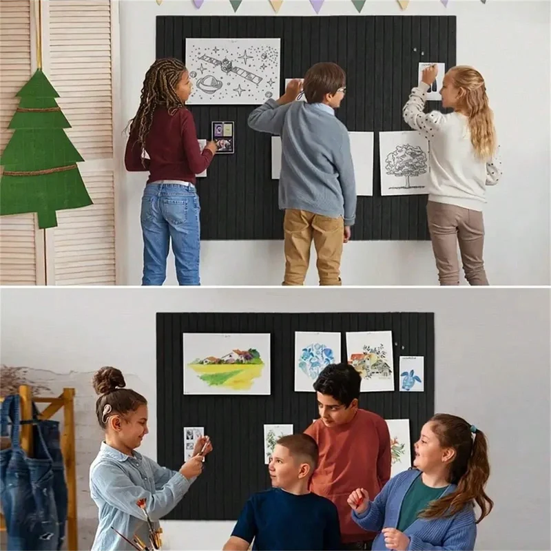6er-Set Büro-Filz-Pinnwände – Lärmreduzierende Wandtafeln für Notizen, Fotos & Memo