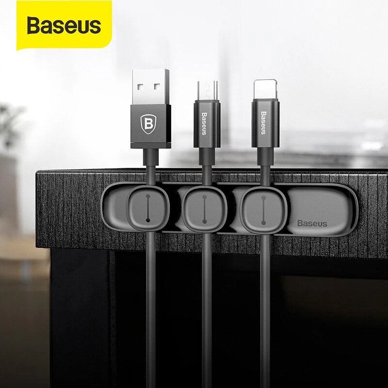 Innovative magnetische Kabelhalter Clips (3 Stk)