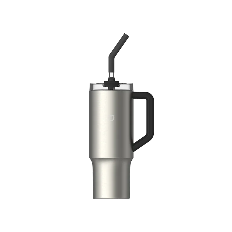Xiaomi Strohbecher 1L – Hochkapazitiver Isolierbecher aus 316L Edelstahl mit Strohhalm