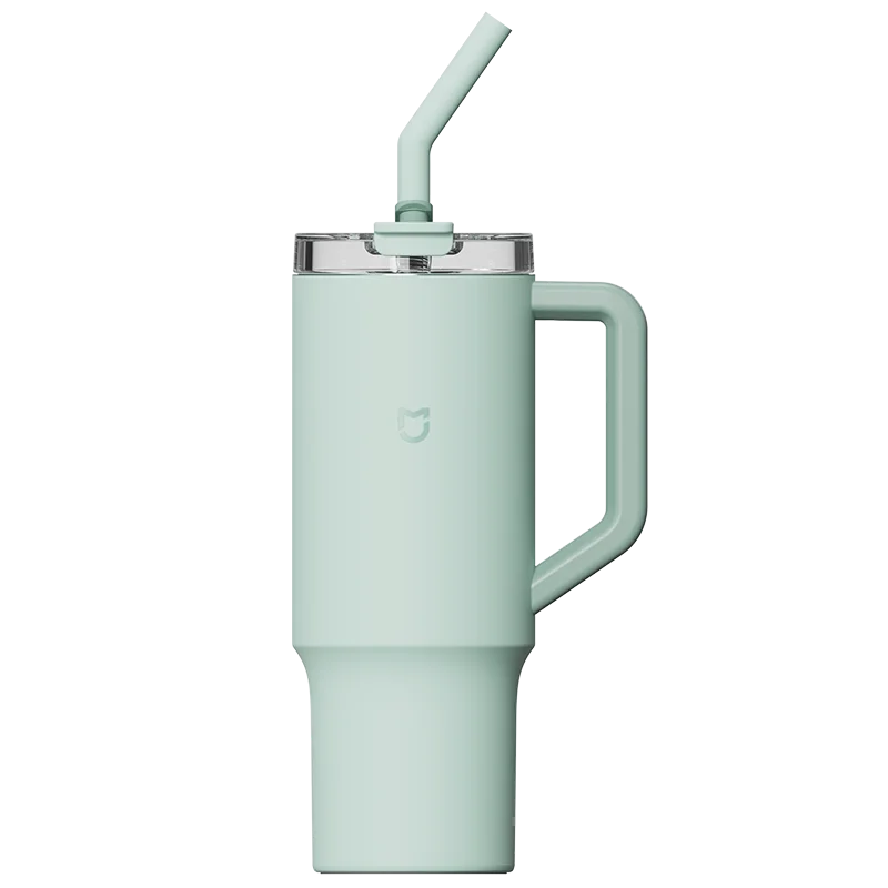 Xiaomi Strohbecher 1L – Hochkapazitiver Isolierbecher aus 316L Edelstahl mit Strohhalm