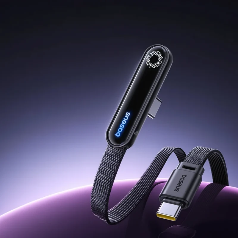 Baseus MVP3 USB-C Kabel 100W mit Winkelstecker und LED-Anzeige