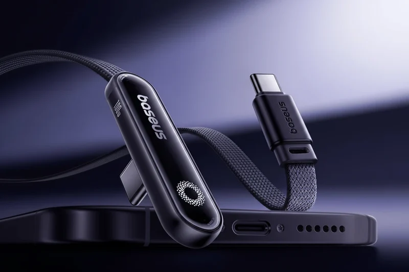 Baseus MVP3 USB-C Kabel 100W mit Winkelstecker und LED-Anzeige