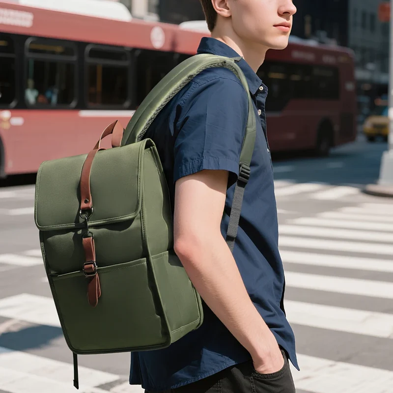 Heroic Knight Herren-Rucksack 15,6 Zoll – Anti-Diebstahl Business Laptop-Rucksack mit USB-Anschluss