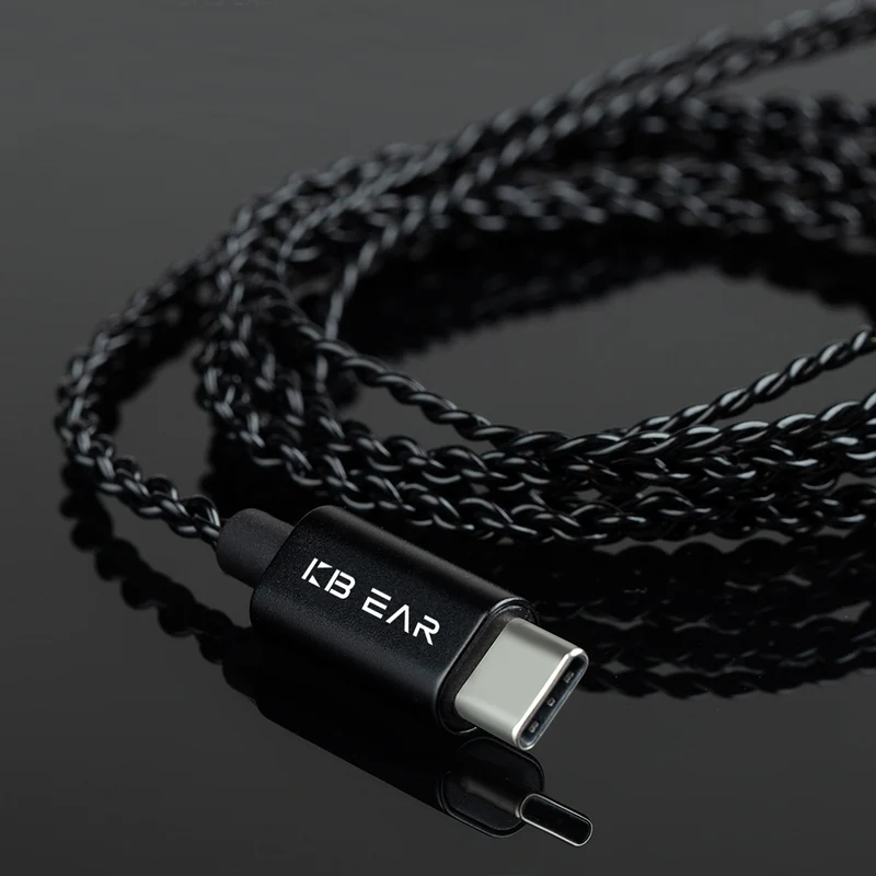 【KBEAR 4994】USB-C Decoding Upgraded Cables 2PIN/QDC to Type C Earphones Cables, 1.2m Long